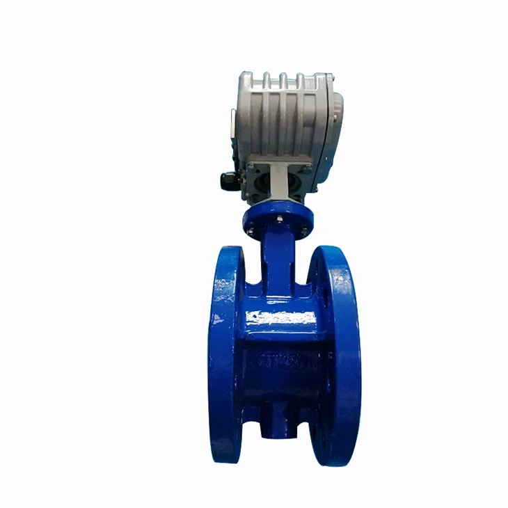 Electric Ductile Iron Rubber Seal Butterfly Valve