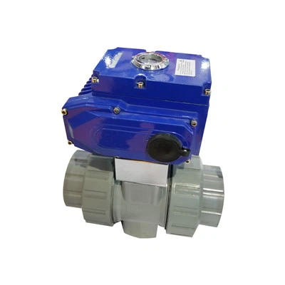 Sähköinen naaraskierteinen PVC-palloventtiili